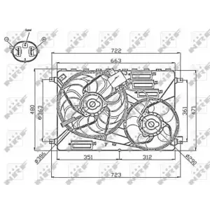 NRF Klima Fan Motoru (NRF 47756) - BMW / Mini