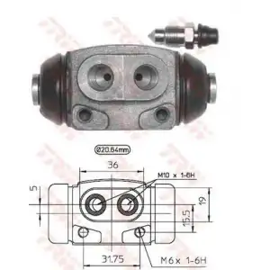 TRW Fren Silindiri Arka (20,64 Mm) - Ford BWF193