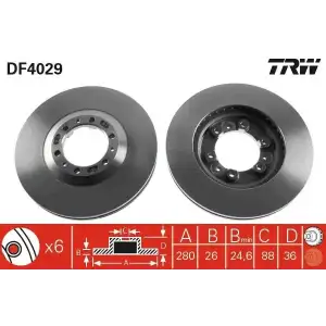 TRW Fren Diski Ön (DF4029) - Opel