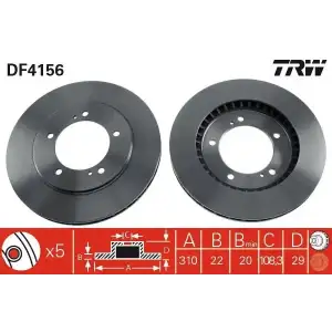 TRW Fren Diski Ön (DF4156) - Japon Araçları
