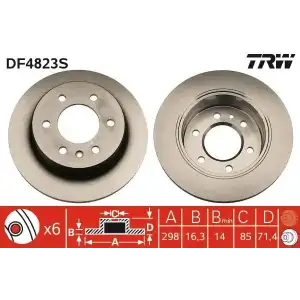 TRW Fren Diski Arka (27699 / Fcr311a) - VW Grubu (VW/Audi/Seat/Skoda) DF4823S