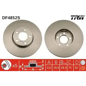 TRW Fren Diski Ön (DF4852S) - BMW / Mini