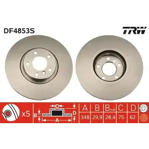 TRW Fren Diski Ön (DF4853S) - BMW / Mini