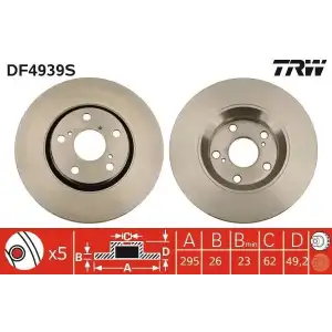 TRW Fren Diski Ön (DF4939S) - Japon Araçları
