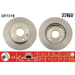 TRW Fren Diski Ön (DF7218) - Opel