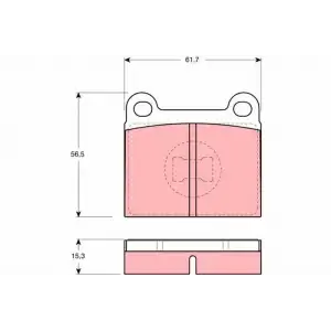 TRW Fren Balatası Ön (GDB648) - VW Grubu (VW/Audi/Seat/Skoda)