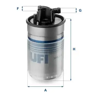UFI Yakıt Filtresi (Kl154 / Fcs706 / H126wk) - VW Grubu (VW/Audi/Seat/Skoda) UFI 24.424.00