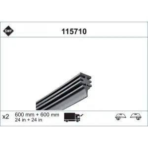 VALEO Silecek Lastiği (2 Adet --- 600 MM) 115710