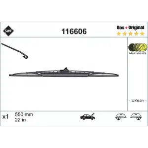 VALEO Silecek Süpürgesi Ön (SWF --- 550 MM) - Mercedes-Benz 116606