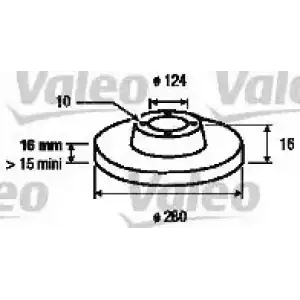 VALEO Fren Diski Arka (Takım) - Ford 187152