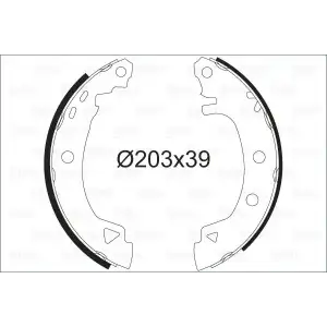 VALEO Fren Balatası Arka (Kampana) - Fiat / Alfa / Lancia 562041