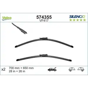 VALEO Silecek Süpürgesi Ön Takım (700 Mm + 650 Mm) - Peugeot / Citroën / DS 574355