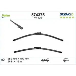VALEO Silecek Süpürgesi Ön Takım (650 / 400 MM) - Opel 574375