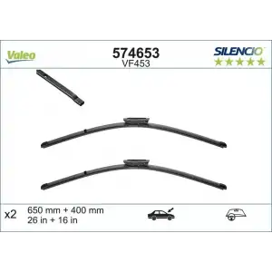 VALEO Silecek Süpürgesi Ön Takım (650-400 MM) - Renault / Dacia 574653