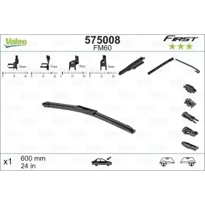 VALEO Silecek Süpürgesi Ön (First Multiconnection Flat Blade Fm60 (X1) (600 MM)) 575008