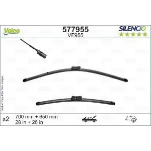 VALEO Silecek Süpürgesi Ön Takım (Sagdan Direksiyonlu) - VW Grubu (VW/Audi/Seat/Skoda) 577955