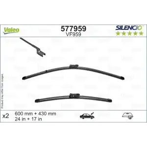 VALEO Silecek Süpürgesi Ön Takım (577959) - Peugeot / Citroën / DS