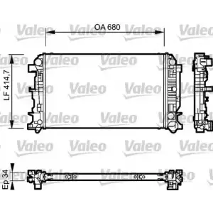 VALEO Su Radyatörü (Klimalı) (735089) - Mercedes-Benz