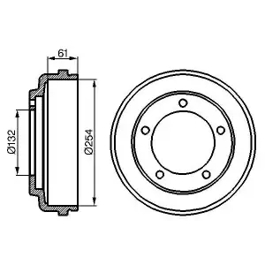BOSCH Kampana Arka (0986477048) - Ford