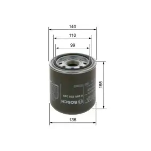 BOSCH Hava Kurutucusu Kartuşu (Basınçlı Hava Sistemi) (0986628250) - Ağır Vasıta