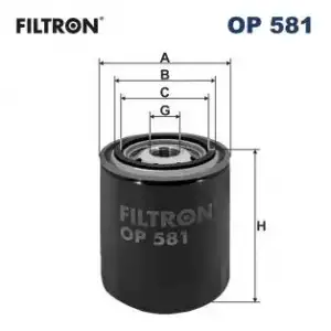 FILTRON Yağ Filtresi (OP 581) - Japon Araçları