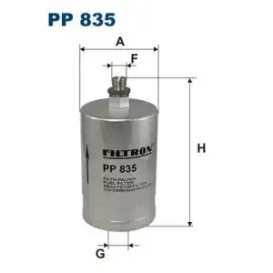 FILTRON Yakıt Filtresi (H80wk04) - Mercedes-Benz PP 835