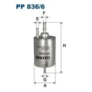 FILTRON Yakıt Filtresi (Kl571 / H224wk) - VW Grubu (VW/Audi/Seat/Skoda) PP 836/6