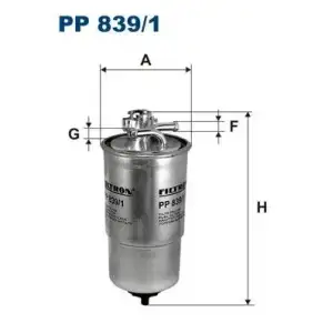 FILTRON Yakıt Filtresi (H70wk08 / Kl147d) - VW Grubu (VW/Audi/Seat/Skoda) PP 839/1