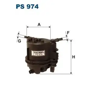 FILTRON Yakıt Filtresi (Müsürlü/9646231080/su00100775/maz 19018/wk9015x/kl777d/h54wk01/0450907007/fcs704) - Ford PS 974