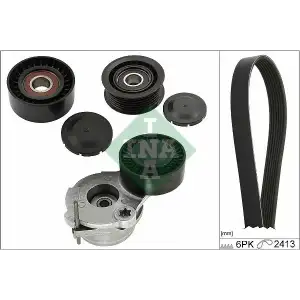 INA V Kayış Seti ((4 Parça)) - VW Grubu (VW/Audi/Seat/Skoda) 529 0484 10