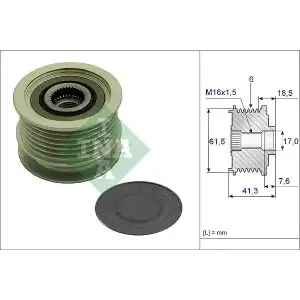 INA Alternatör Kasnağı (535 0234 10) - Fiat / Alfa / Lancia