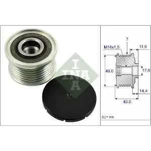 INA Alternatör Kasnağı (535 0254 10) - BMW / Mini