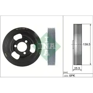 INA Krank Kasnağı ((0515.t2)) - Peugeot / Citroën / DS 544 0096 10