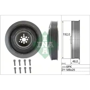 INA Krank Kasnağı (VKM 93112) - VW Grubu (VW/Audi/Seat/Skoda) 544 0102 20