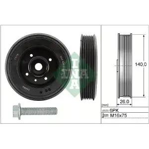 INA Krank Kasnağı (544 0158 10) - VW Grubu (VW/Audi/Seat/Skoda)