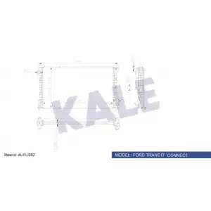 KALE Su Radyatörü (Brazing) (0222301AB) - Ford