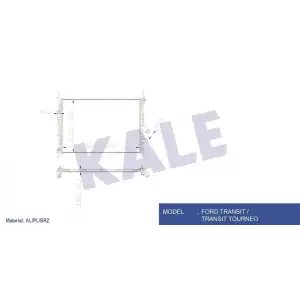 KALE Su Radyatörü (Klimasız Brazing) (0222311AB) - Ford