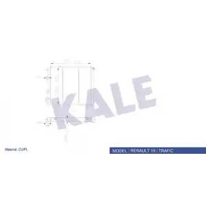 KALE Su Radyatörü (1 Sıra ALB SI) (0508062PA) - Renault / Dacia