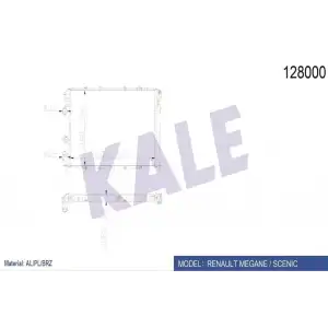 KALE Su Radyatörü (1 Sıra ALB SI) (0533331AB) - Renault / Dacia