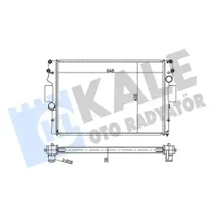 KALE Su Radyatörü ((MT) [Brazing] [648x438x36]) - Fiat / Alfa / Lancia 341985