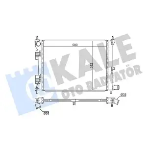 KALE Su Radyatörü (M/T 500x382x16) - Kore Araçları (Hyundai/Kia) 342285