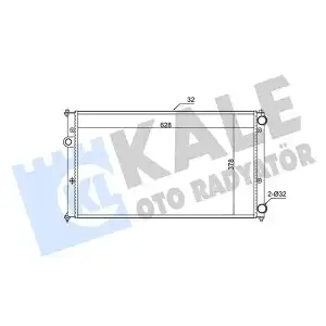 KALE Su Radyatörü (8MK 376 714-451 (628x378 MM)) - VW Grubu (VW/Audi/Seat/Skoda) 346055