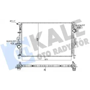 KALE Su Radyatörü (Brazing Manuel Sanz/7g91 8005 AD) - Ford 346120