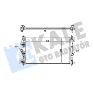 KALE Su Radyatörü (Al/pl/brz Otomatik Şanzıman) (346190) - Opel