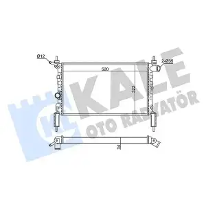 KALE Su Radyatörü (Al/pl/brz) (346195) - Opel