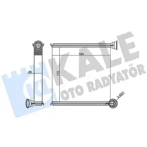 KALE Kalorifer Radyatörü (715303) - VW Grubu (VW/Audi/Seat/Skoda) 346265