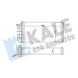 KALE Kalorifer Radyatörü (346340) - Fiat / Alfa / Lancia