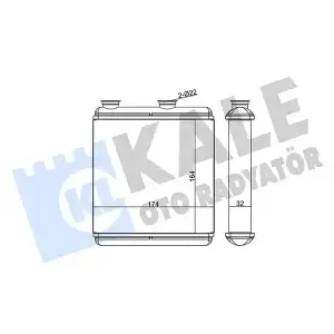 KALE Kalorifer Radyatörü (Al/brz) (346705) - Opel