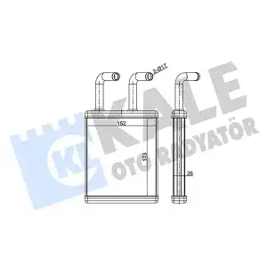 KALE Kalorifer Radyatörü (A/M 185x167x22 : Kalorifer Petegi) - Kore Araçları (Hyundai/Kia) 346785