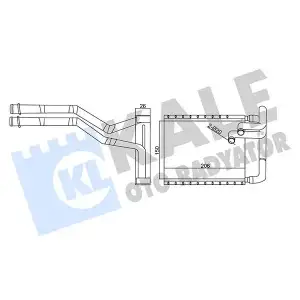 KALE Kalorifer Radyatörü (A/M 157x210x27 : Kalorifer Petegi) - Kore Araçları (Hyundai/Kia) 347395